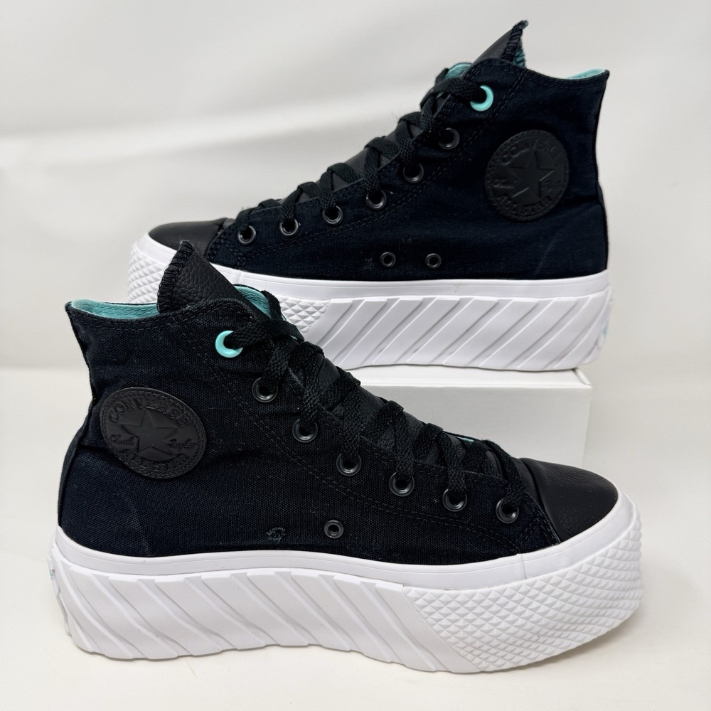 Converse Chuck Taylor All Star Lift 2X High Surface Fusion Women 9 Black 571675C